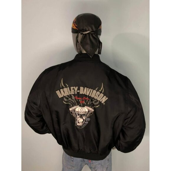 VTG 1999 Harley-Davidson Jacket XL Men, Embroidery Design - Picture 1 of 7
